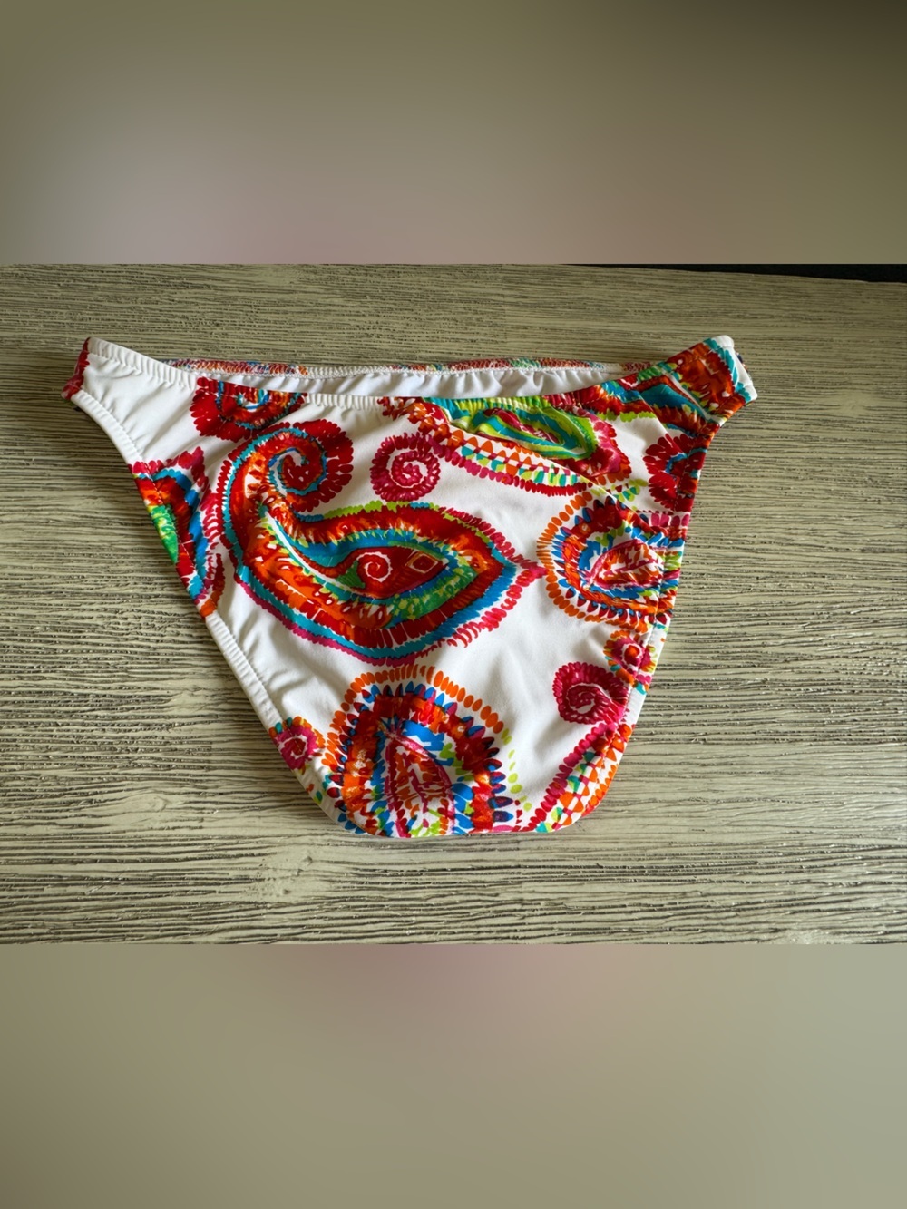 VENUS White Bikini with Multicolor Swirl Print - Picture 7 of 7